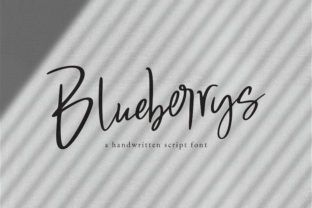 Blueberrys: A Modern Handwritten Font for Contemporary Design