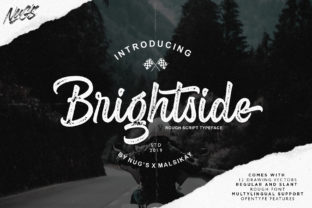 Brightside: A Vintage Script Font for Bold Design Statements