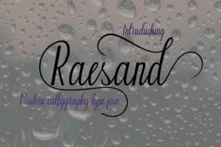 Raesand: Bold Calligraphy with Extravagant Swashes