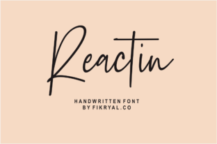 Reactin: A Handwritten Font for Authentic Design Projects