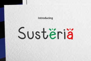 Susteria: Where Playful Typography Meets Purposeful Design
