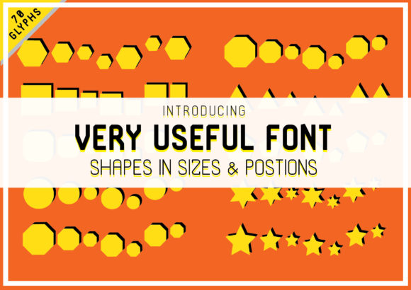 Very Useful: A Dingbats Font That Turns Shape Into Function