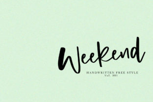 Weekend: A Fun, Relaxed Handwritten Font